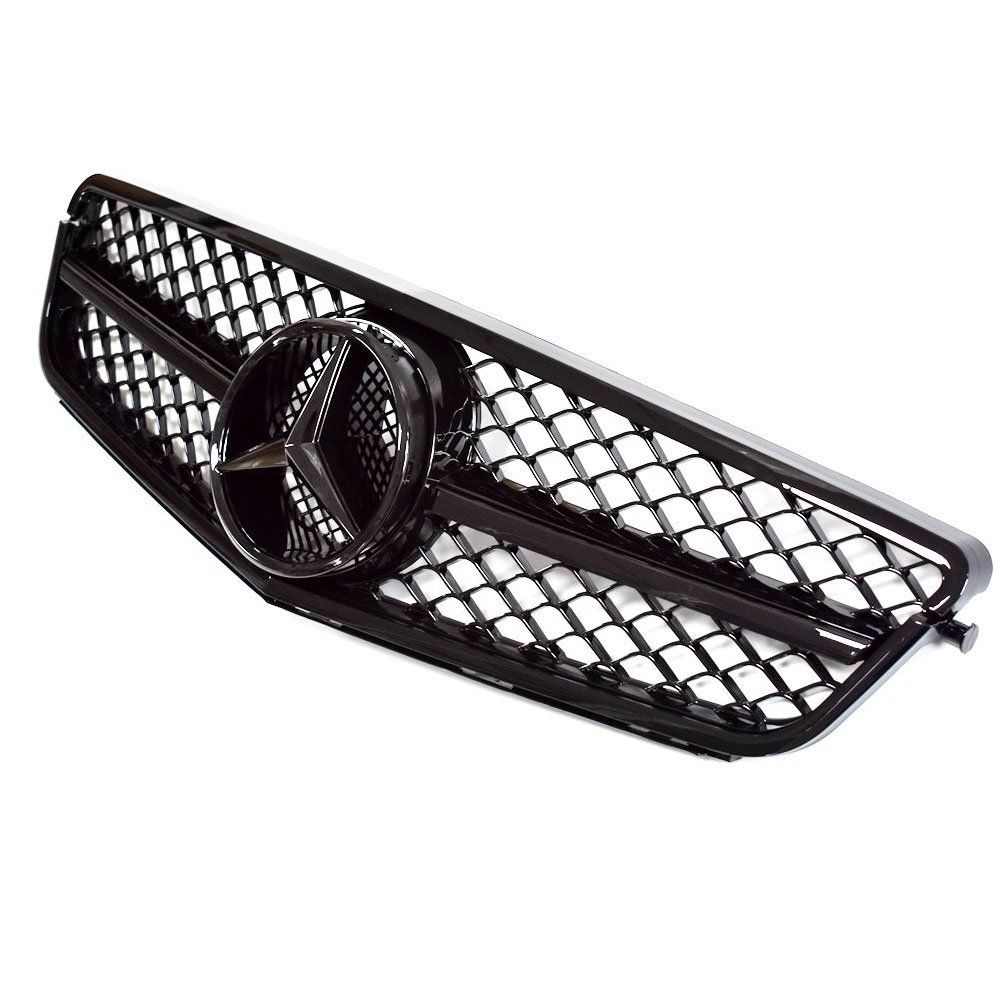 W204 C250 C350 08-13 Mercedes Benz AMG Style Gloss Black Grill Replacement Grille Generic