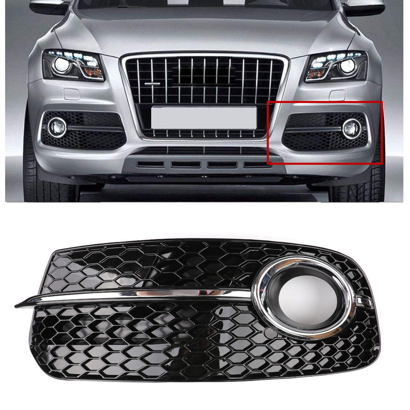 Audi Q5 2013-2016 rejilla de luz antiniebla del parachoques delantero 1 pieza L/R no se ajusta a SQ5 y SLINE