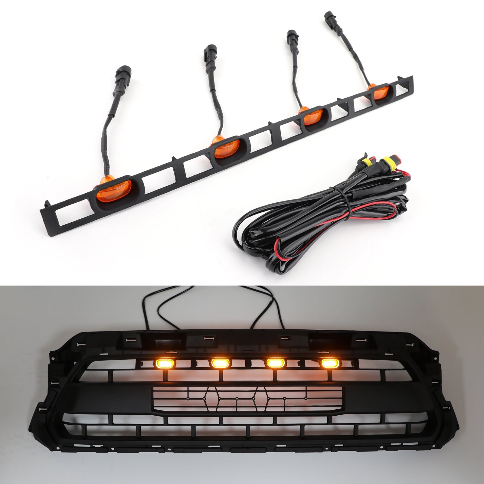 4X Front Bumper Hood Grille LED Lights For Tacoma 2012-2015