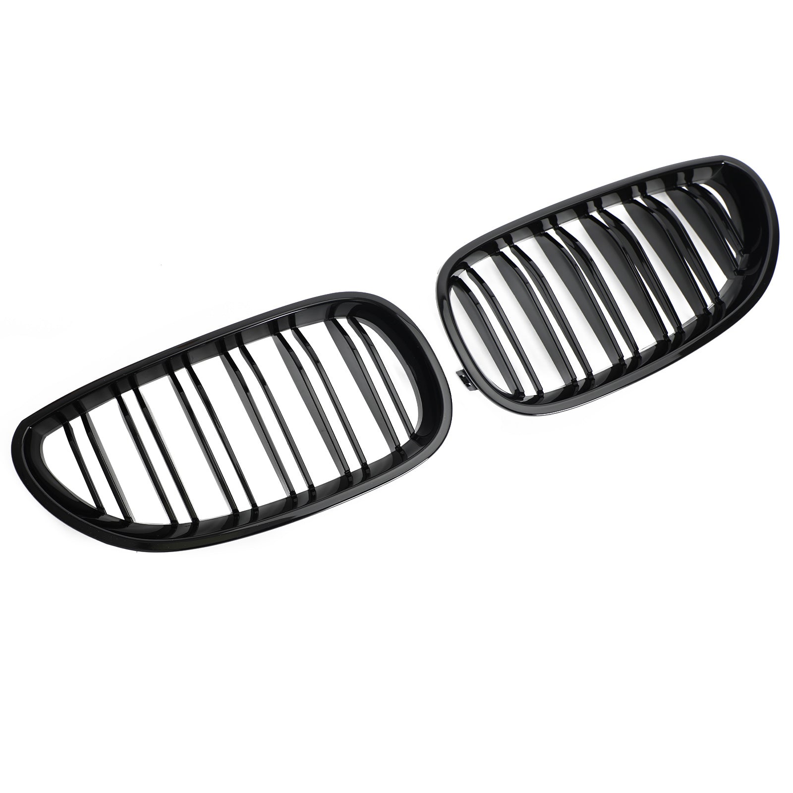 Front Bumper Grille For 2004-2009 BMW E60 E61 M5 520i 530i Glossy Black Generic