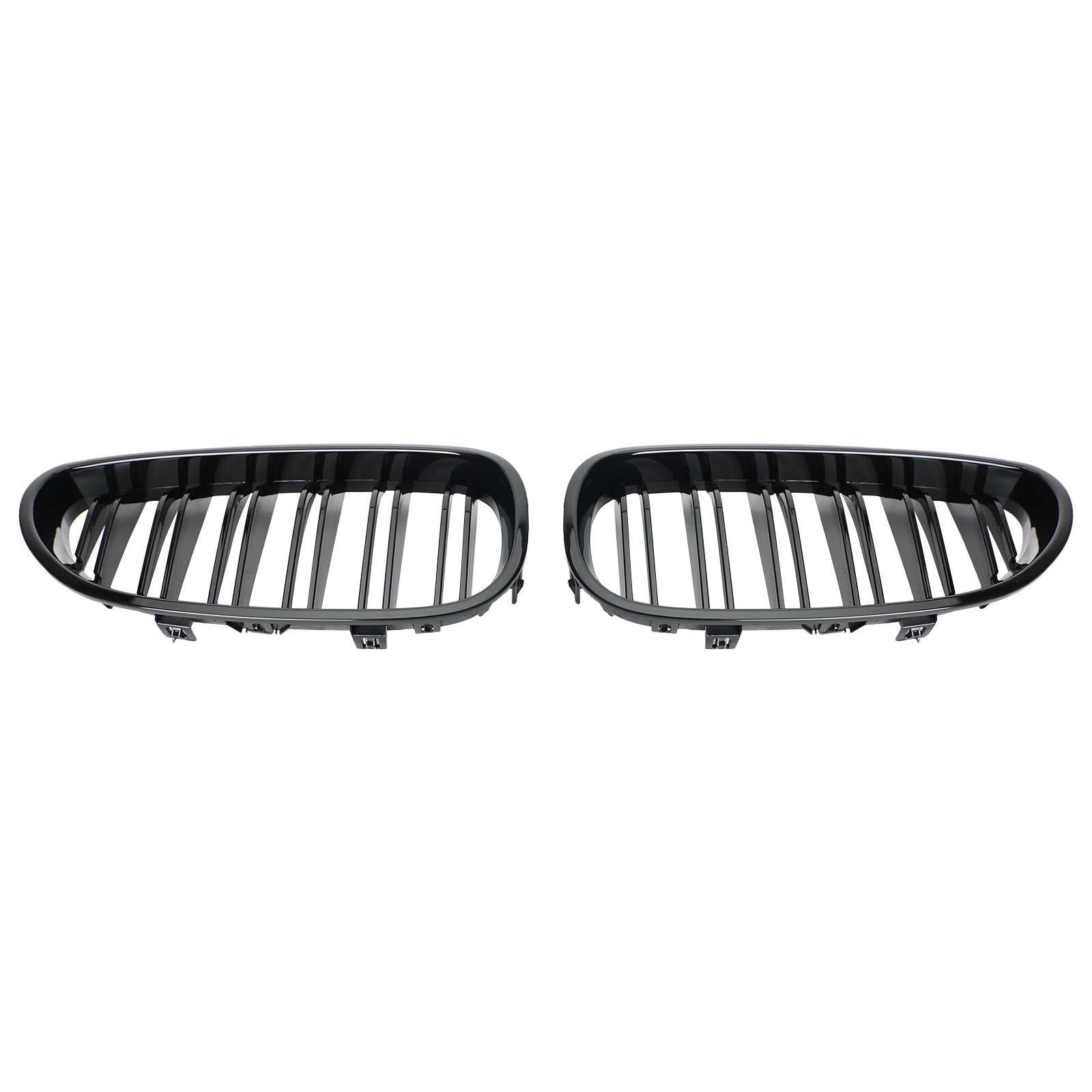 Front Bumper Grille For 2004-2009 BMW E60 E61 M5 520i 530i Glossy Black Generic