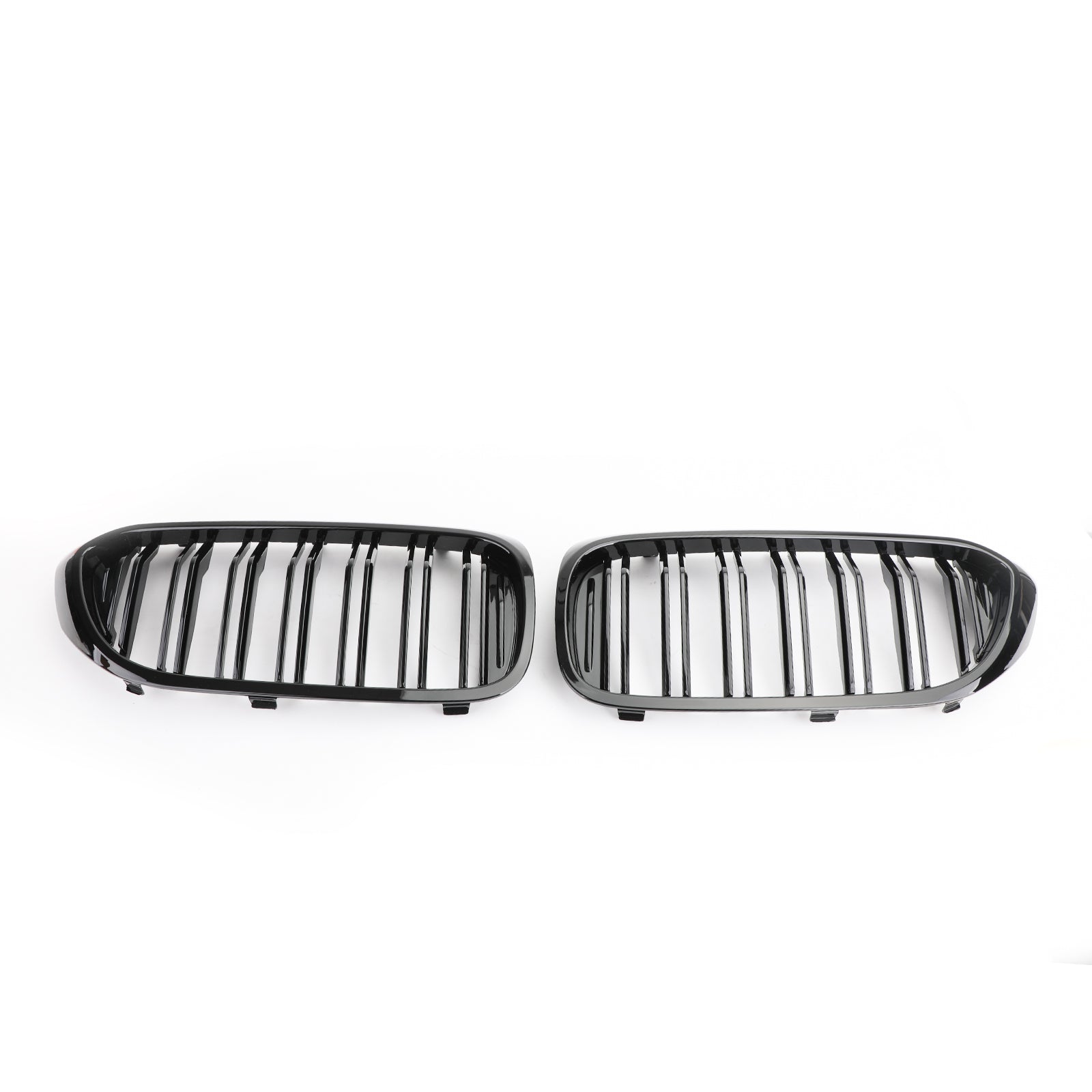 Front Kidney Grille Glossy Black Double Slat For BMW 5Series G30 G31 Sedan 17-19 Generic