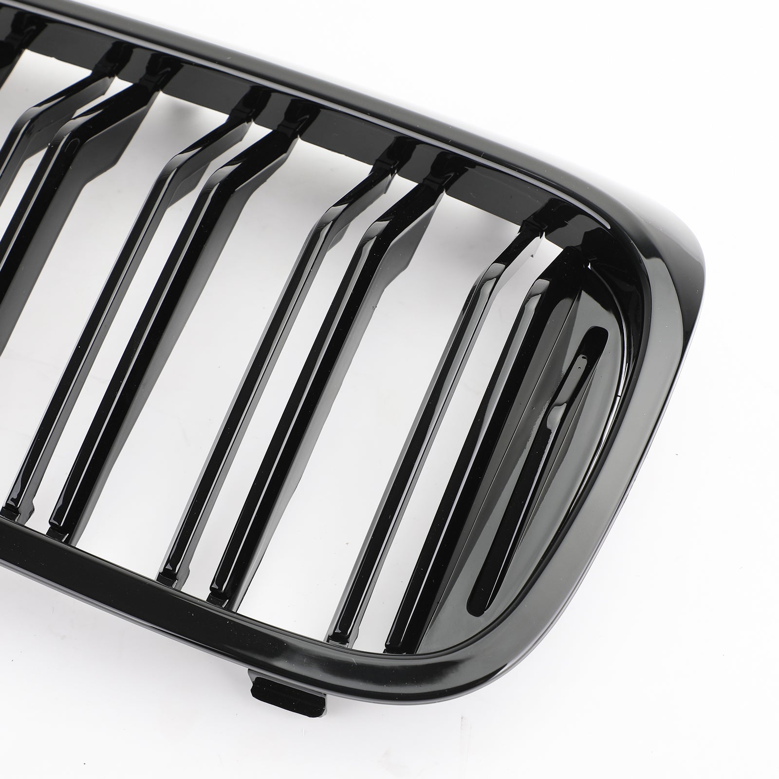 Front Kidney Grille Glossy Black Double Slat For BMW 5Series G30 G31 Sedan 17-19 Generic