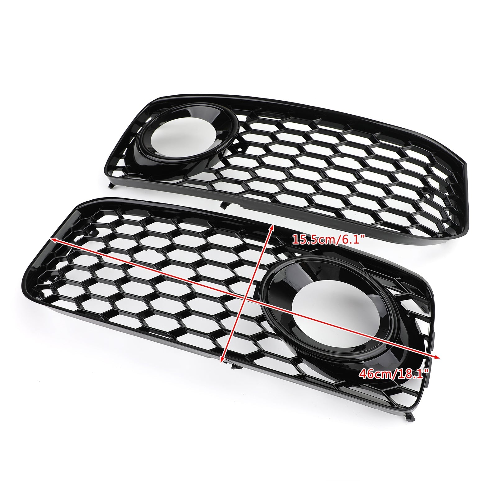 L+R Fog Light Grill Grille With Trim For Audi A5 S-Line S5 B8 RS5 2008-2012 Generic