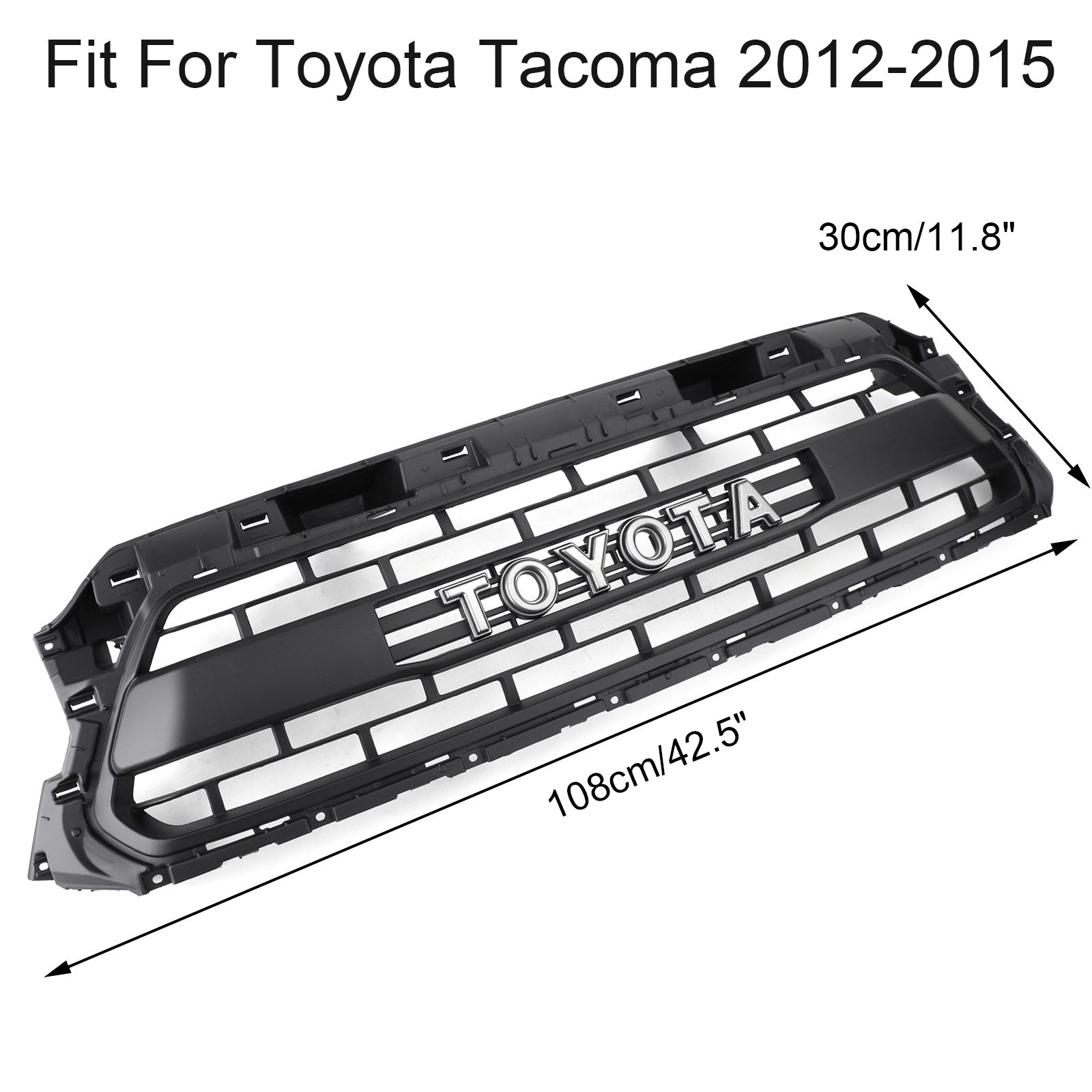 2012-2013-2014-2015 Toyota Tacoma Parrilla de nido de abeja Rejilla de repuesto Genérica