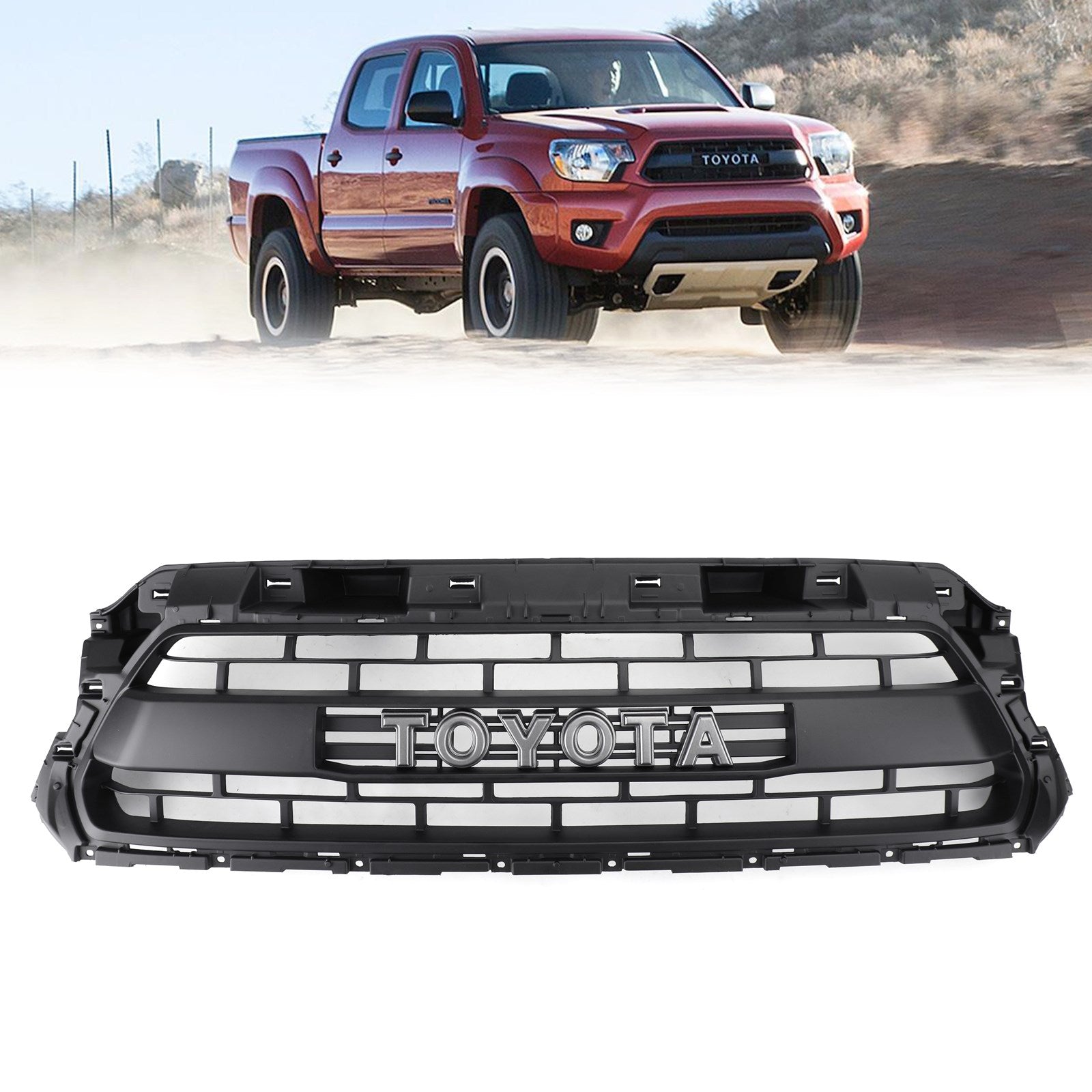 تاكوما TRD PRO HONEYCOMB GRILLE مناسب لتويوتا تاكوما 2012-2013-2014-2015 عام