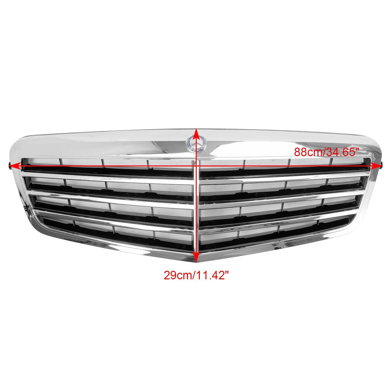 مرسيدس بنز الفئة E W212 E350 E550 2010-2013 شبكة شواء أمامية من الكروم مناسبة