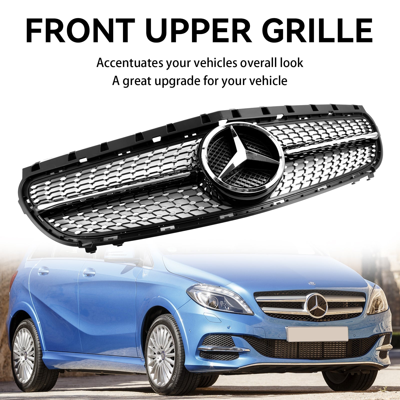 Mercedes Benz B-Class W246 2015-2018 Facelift Front Bumper Grill Grille