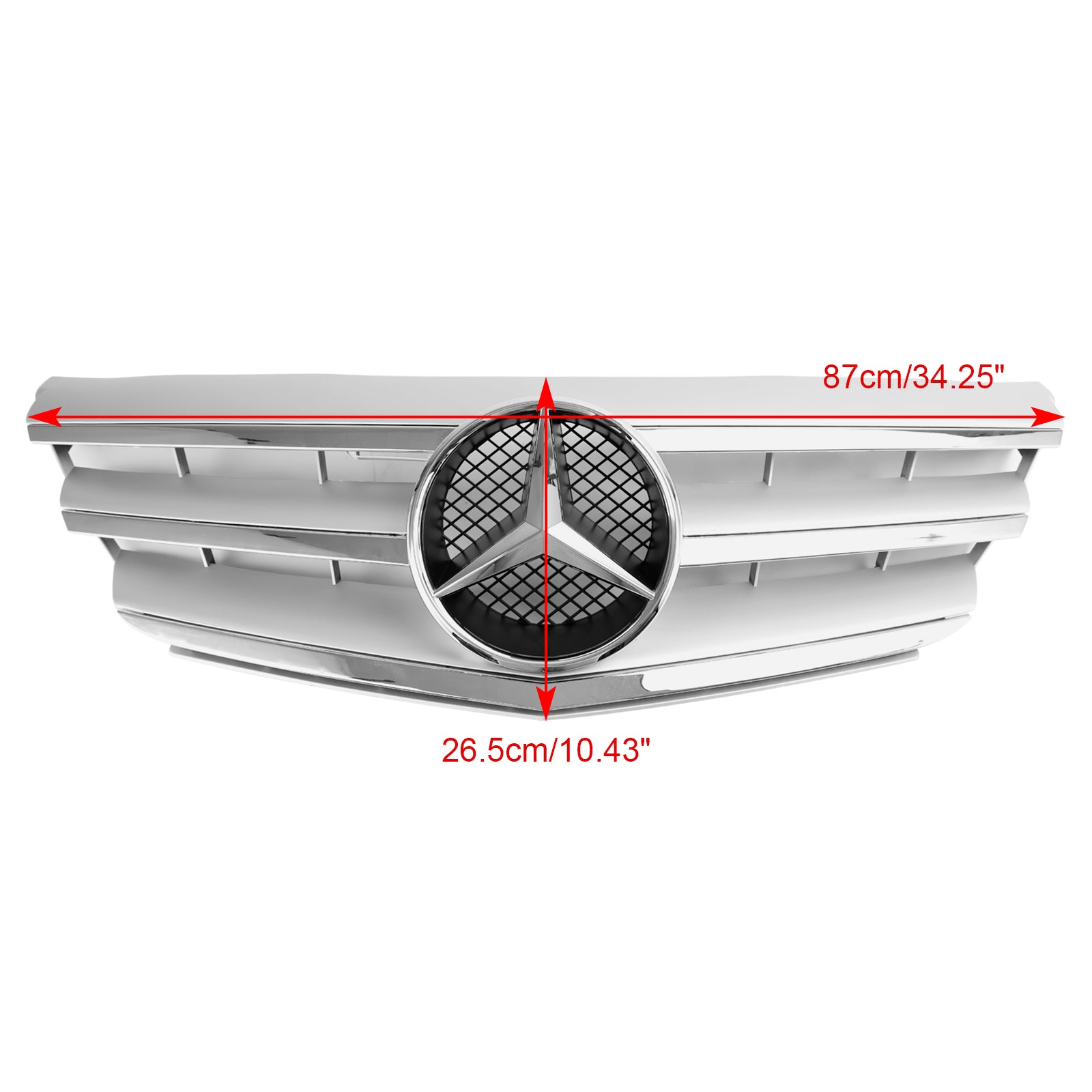 مرسيدس بنز B Class W245 2009-2011 المصد الأمامي مصبغة الشواية A1698801783