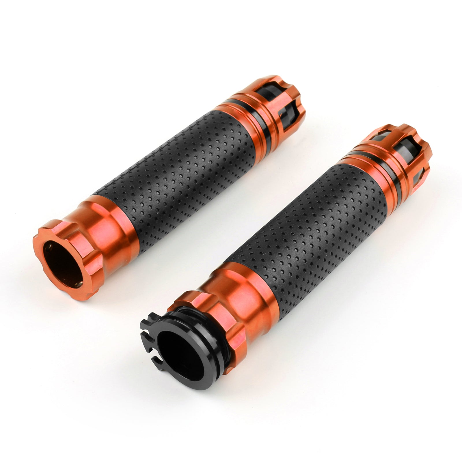 7/8 22mm Motorcycle Racing Bike Custom Rubber Gel CNC Aluminum Hand Grips 1Pair Generic