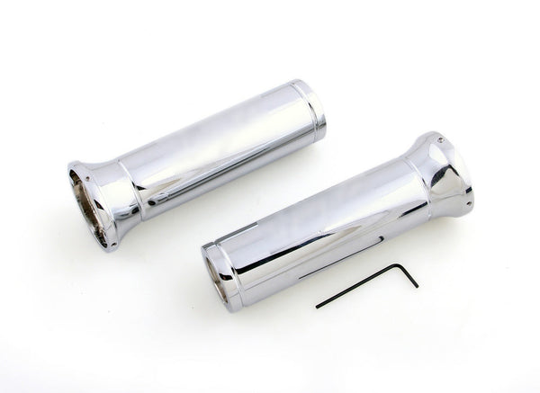 Handlebar Grips Kawasaki Ninja 250 500 600 636 Chrome Billet