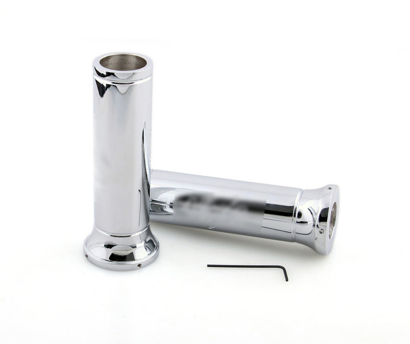 Handlebar Grips Kawasaki Ninja 250 500 600 636 Chrome Billet Generic