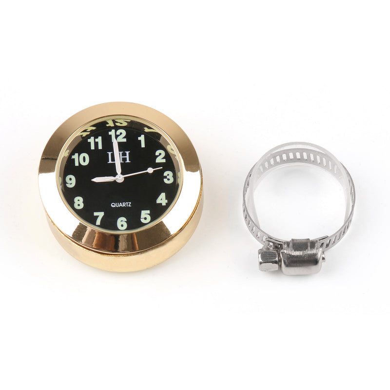 Universal 7/8 a 1 motocicleta manillar barra montaje reloj reloj para Cruiser genérico