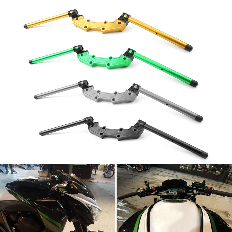 CNC Clipon Adapter Plate & 22mm Handlebar Kit For Kawasaki Z800 2013-2018