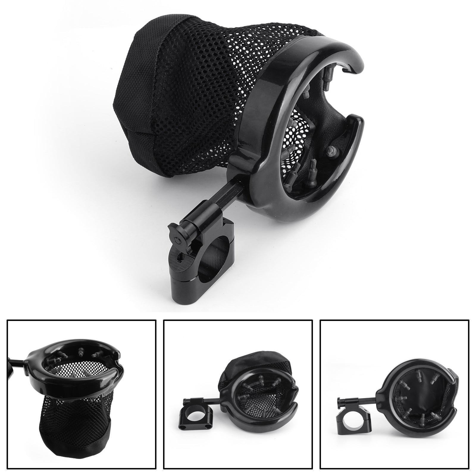 Motorcycle Drink Holder Rubber Adapters Handlebar Water Drink Cup Holder 32mm Generic