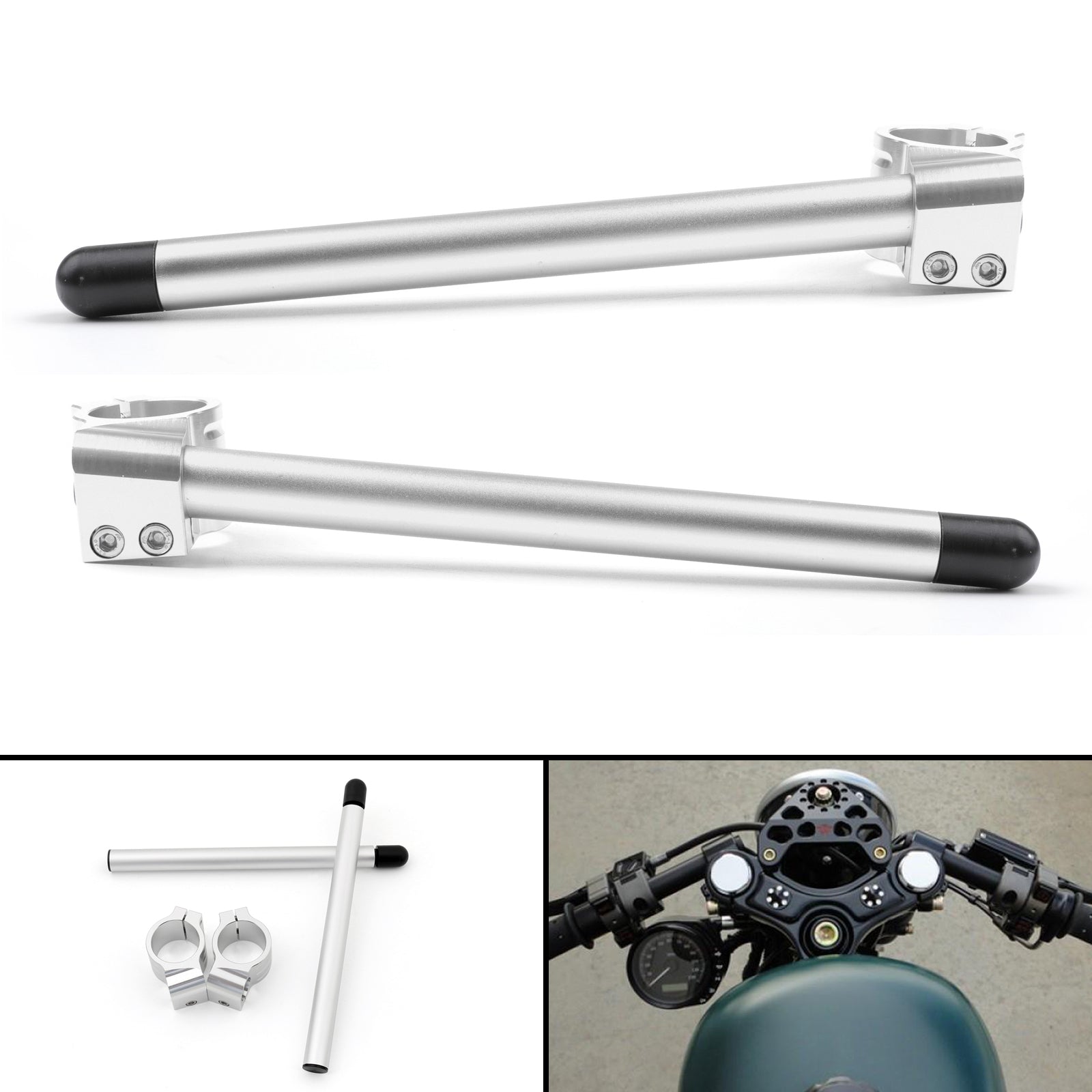 Universal Motoycycle Clip-On Handlebars 35 37 41 43 45 46 48 5 51 52 53 54 mm