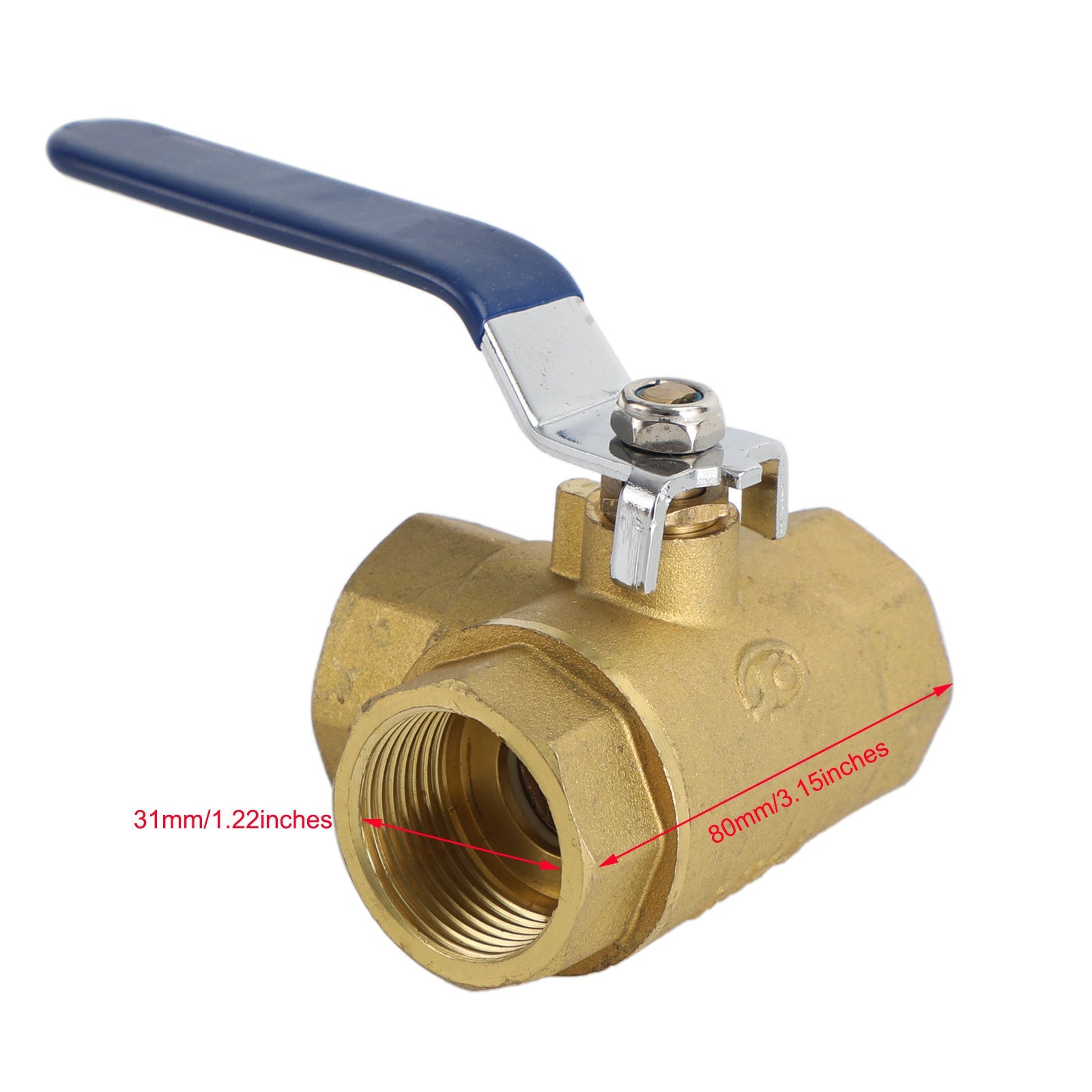 3 Way Ball Valve Three T Port NPT Brass Female Type For Water Oil And Gas