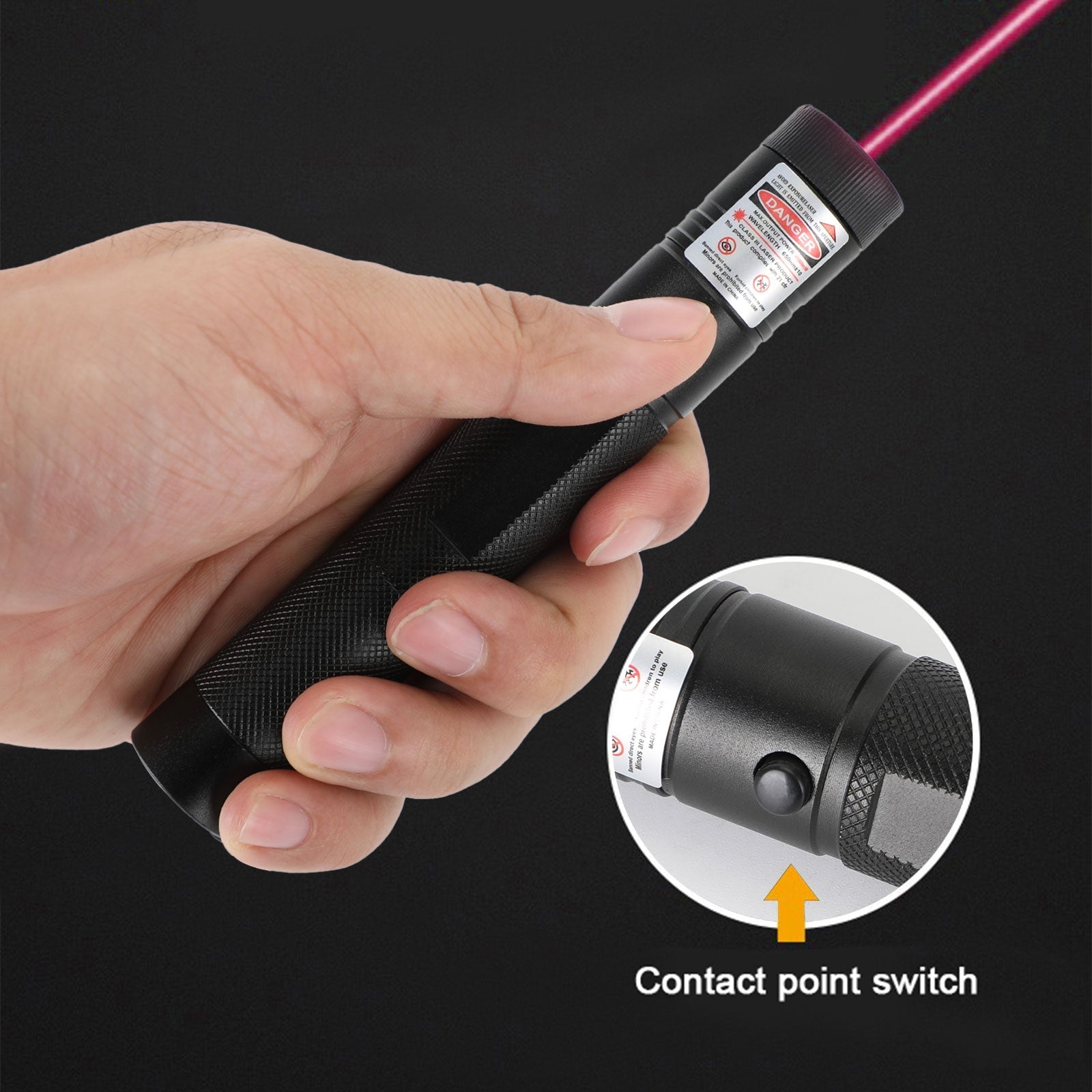 Rechargeable 900Miles Red/Green Laser Pointer Lazer Pen 650nm/532nm Visible Beam