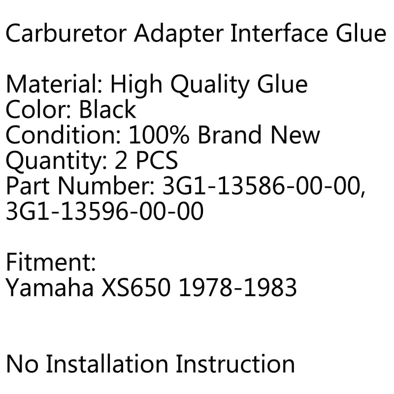 Carb Intake Manifold Boots 3G1-13586-- For Yamaha XS65 1978-1983 198 1982