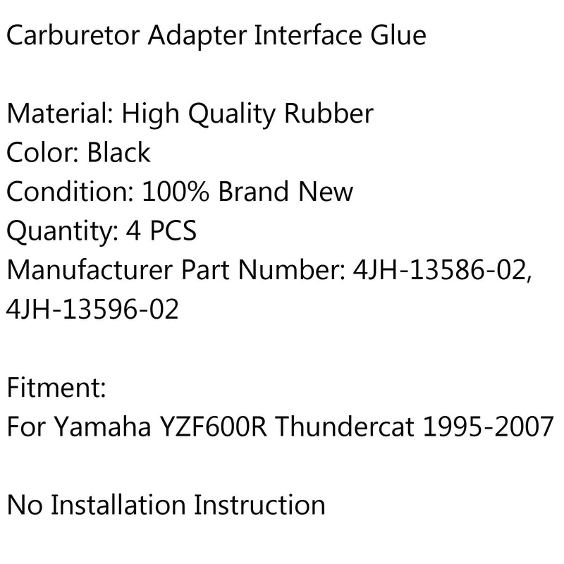 Intake Carburetor Interface Glue Air Joint For Yamaha YZF6R Thundercat 95-7