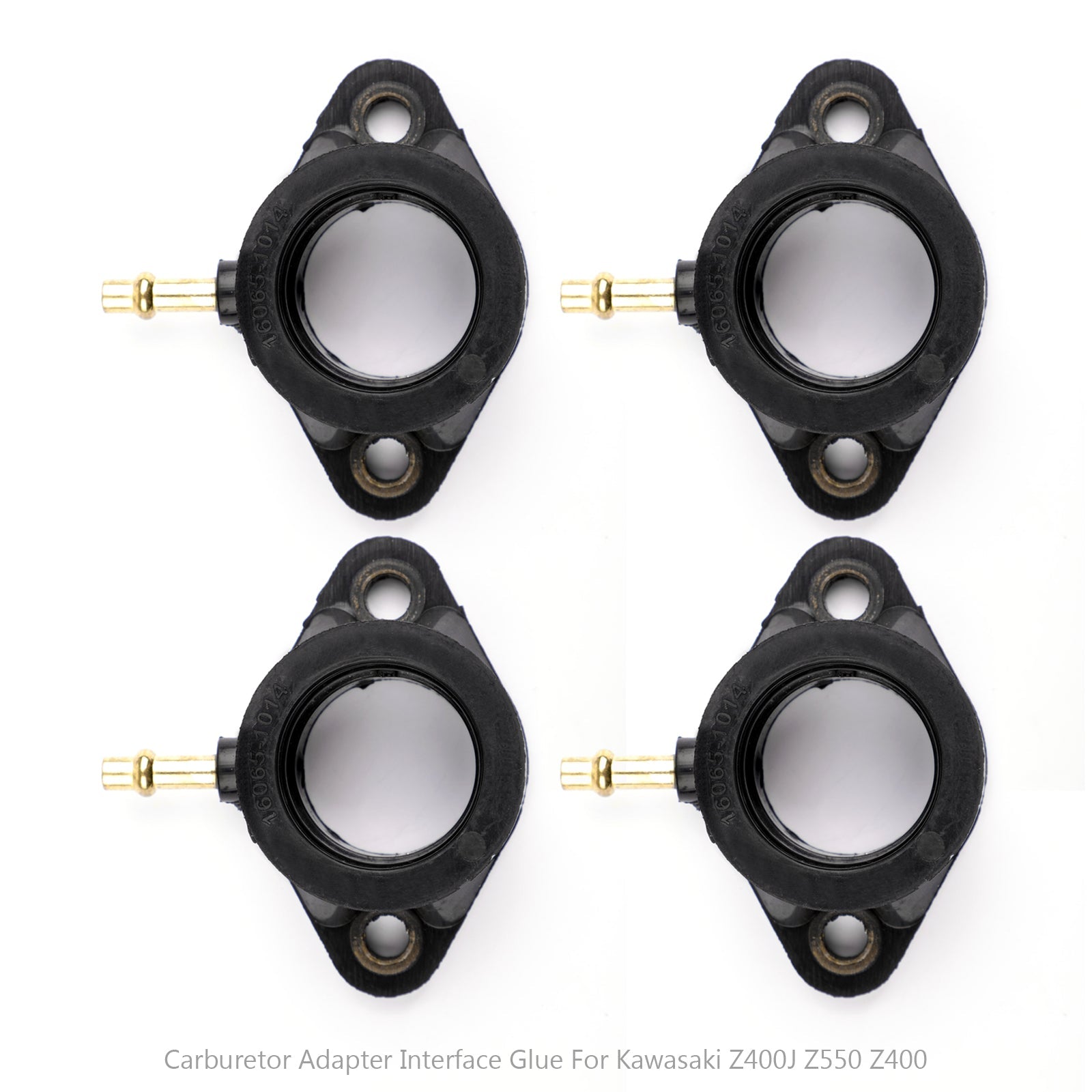 4x botas de colector de admisión de carbohidratos para Kawasaki Z400J KZ500B KZ550 Ltd 16065-1014 genérico