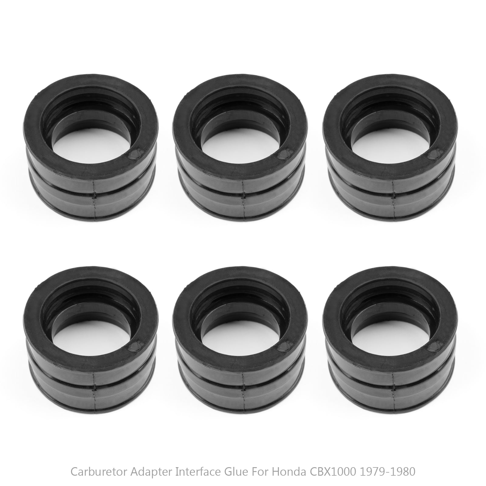 Juego de botas de colector de admisión de carburador de 6 uds para Honda CBX1000 1979-1980 genérico