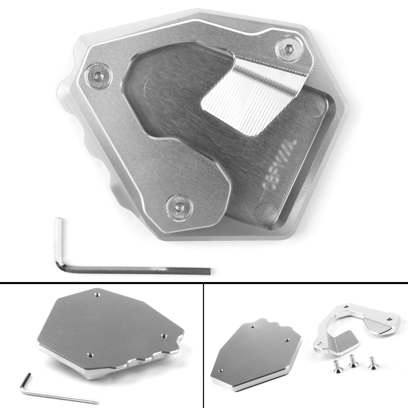 Side Pad Kickstand Stand Extension Plate For Honda CRF1000L Africa Twin 16-17 Generic