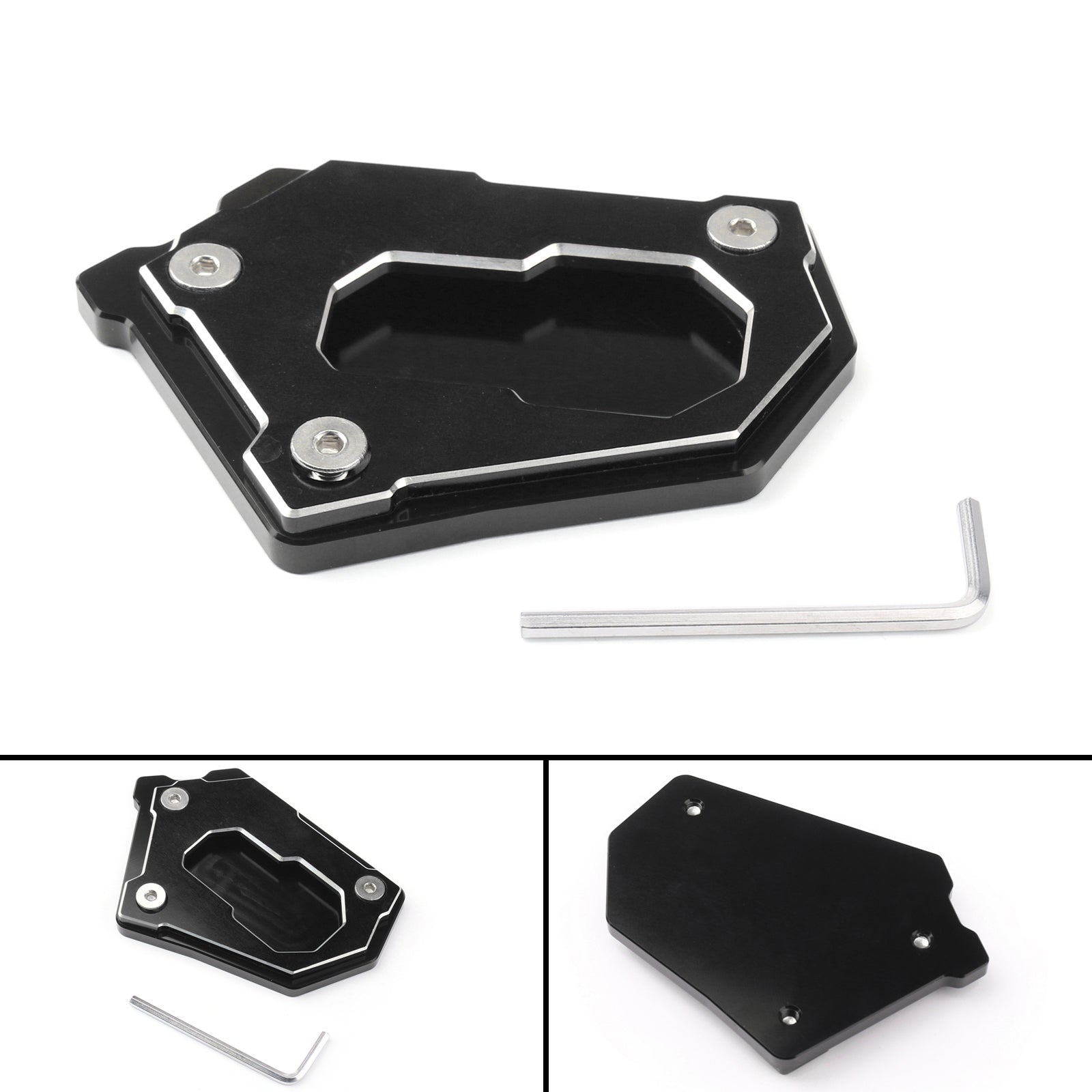 Kickstand Side Stand Enlarge Extension Plate For BMW R1200 GS Adv 14-16 Generic