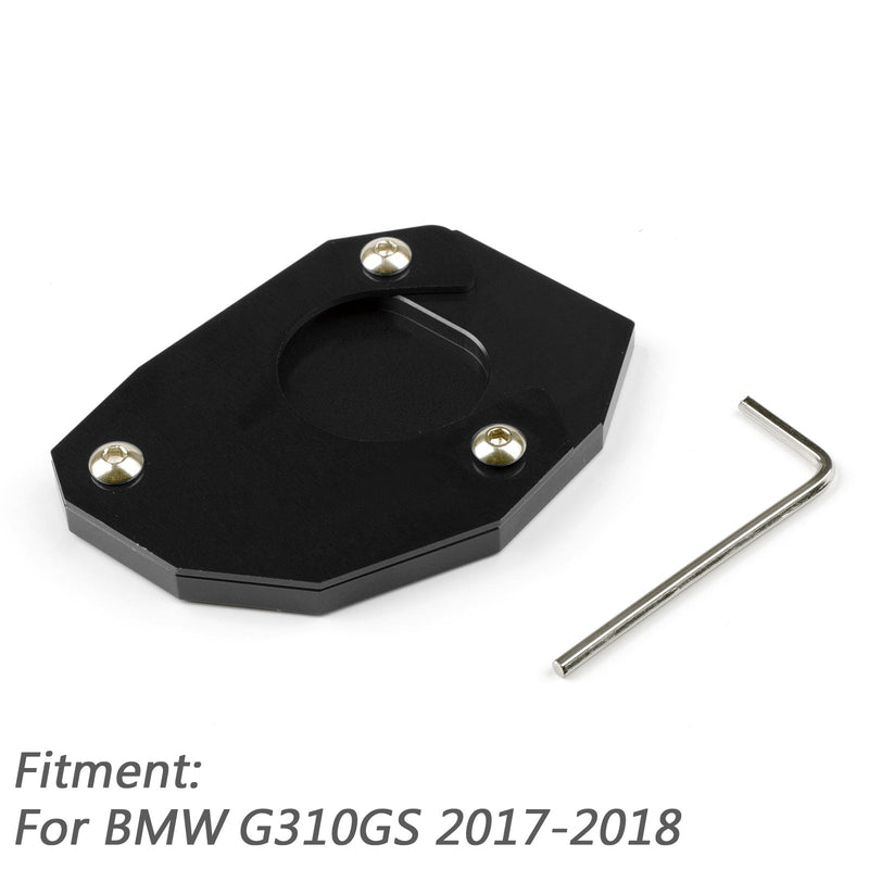 Almohadilla de extensión de soporte de placa lateral con pata de cabra CNC para BMW G310GS 2017-18 genérico