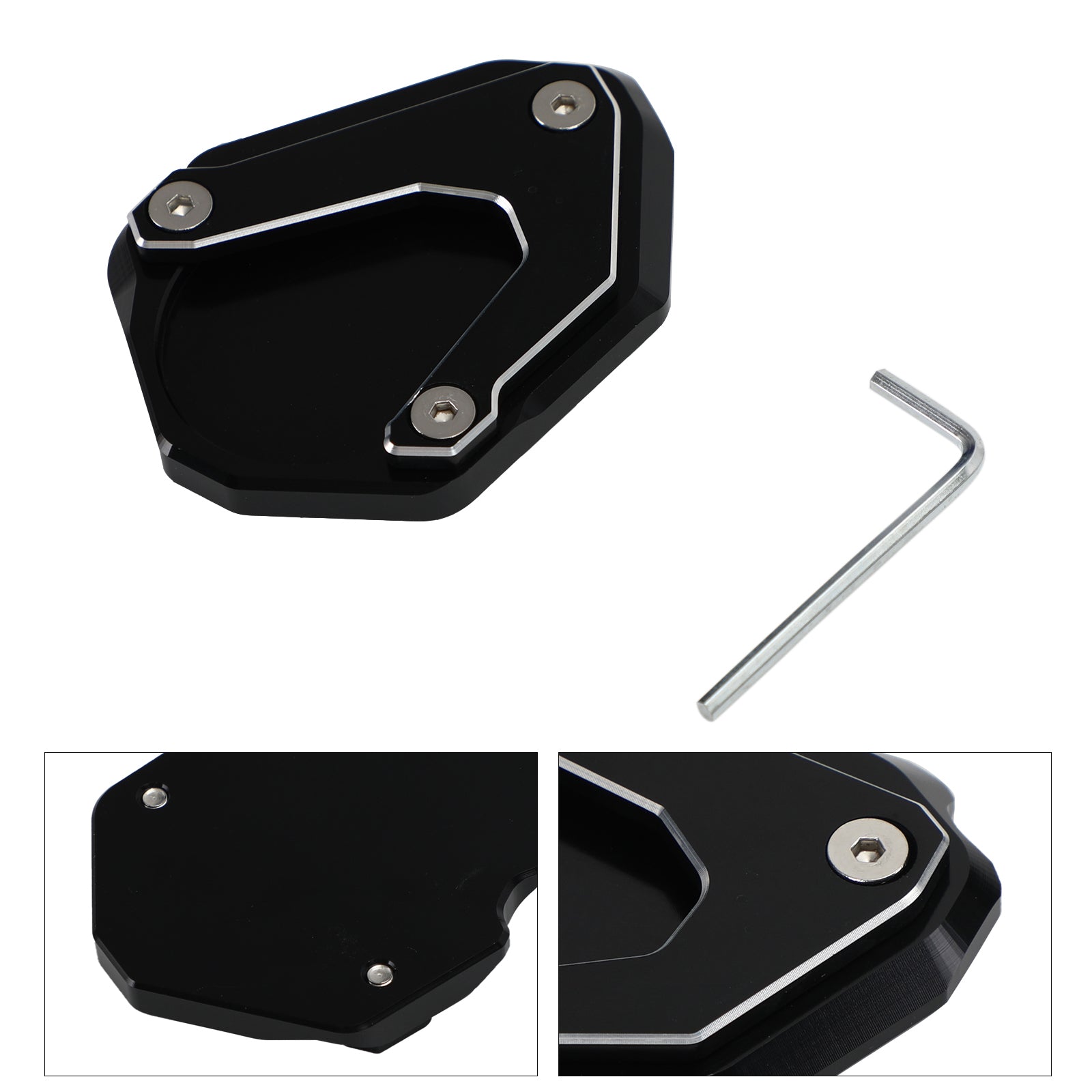 Almohadilla de extensión de soporte lateral de pata de cabra para BMW R NINE T 2014-2017 R1200RT 2004-2013 genérico