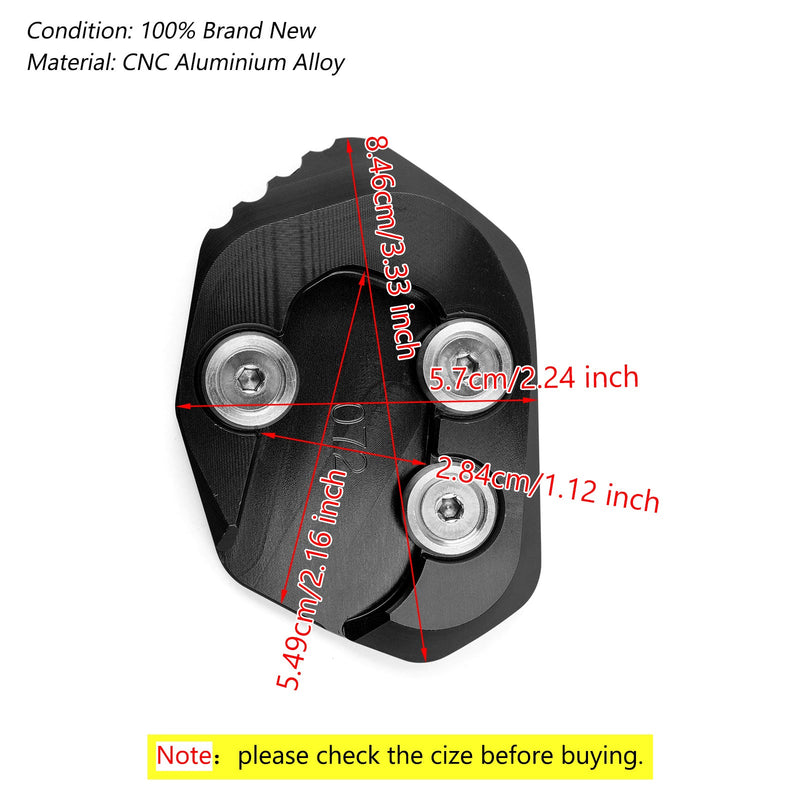 Extensión de soporte lateral para Moto, placa ampliadora de soporte lateral para HONDA CB1000R 2018-2019 genérico