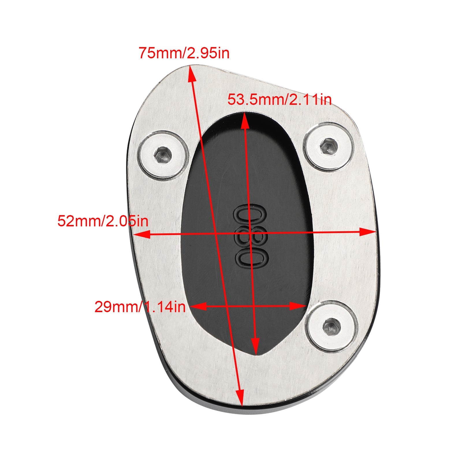 Kickstand Sidestand Enlarge Plate Pad for Triumph Speed Twin 1200 Thruxton 1200 Generic