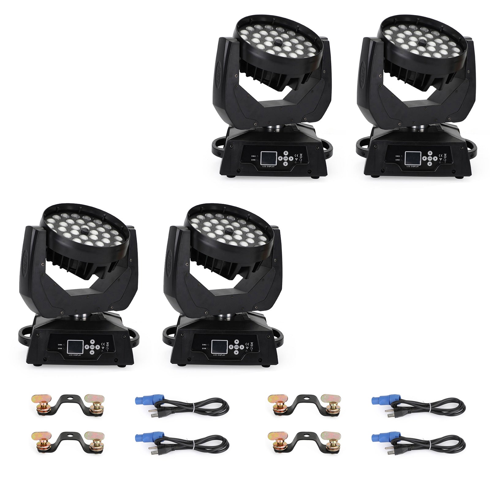 36 x 10W RGBW 4in1 LED Zoom Moving Head 360W Wash Stage Light DMX 15CH DJ Party