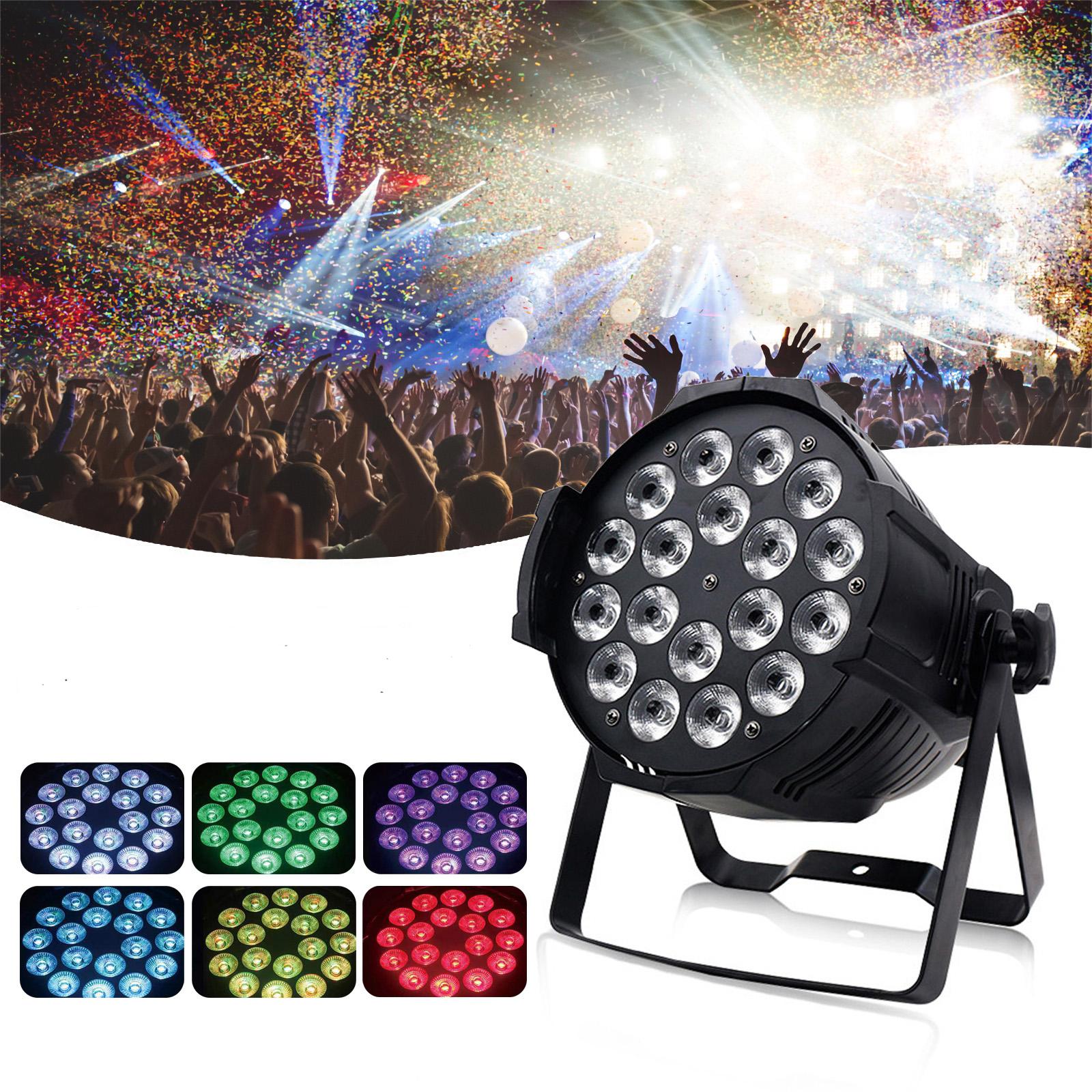 200W 18LED أضواء المسرح RGBW DMX اللون تغيير الاسمية ضوء حزب DJ ديسكو المعرض