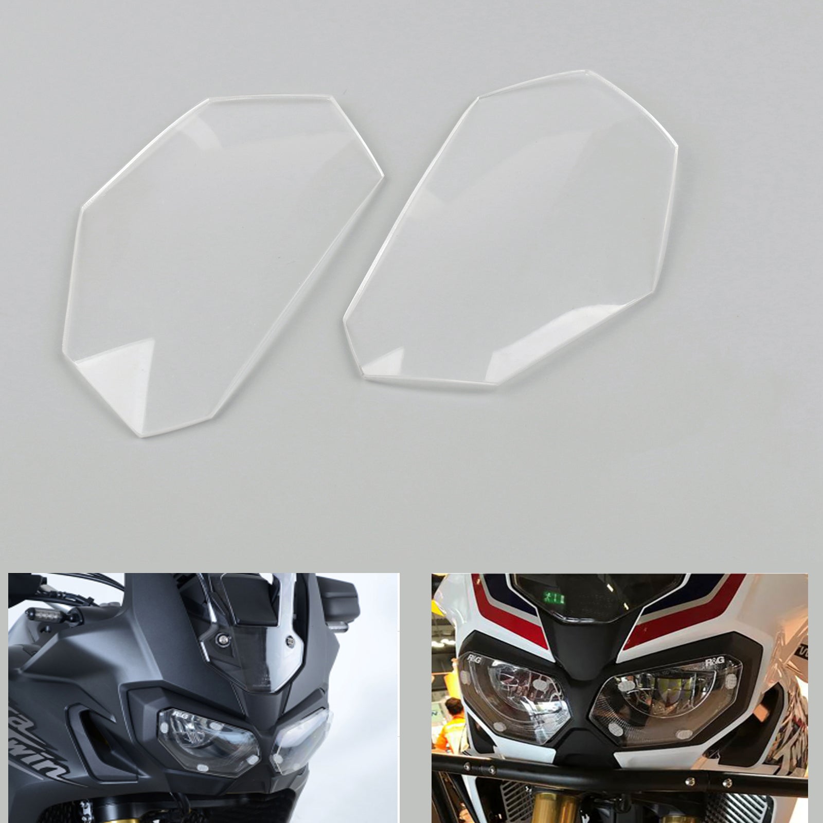 Front Headlight Lens Covers Guard For Honda CRF1000L Africa Twin 2016-2017 Generic