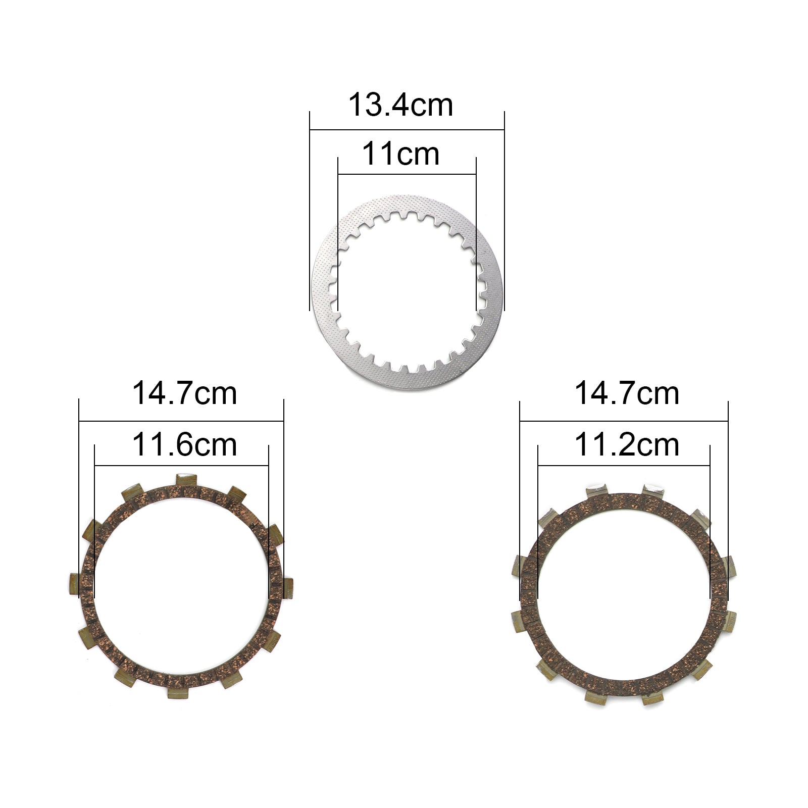 Clutch Kit Steel & Friction Plates fit for Yamaha TT600 XT400 XT500 XT600 SRX400 Generic