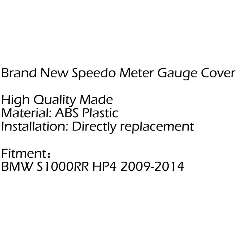 Nueva cubierta de la caja del indicador del velocímetro para BMW S1000RR HP4 2009-2014 genérico