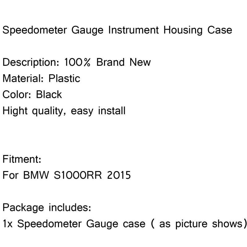 بلاستي عداد السرعة أداة قياس غطاء الهيكل المناسب لسيارات BMW S1000RR 2015 Generic