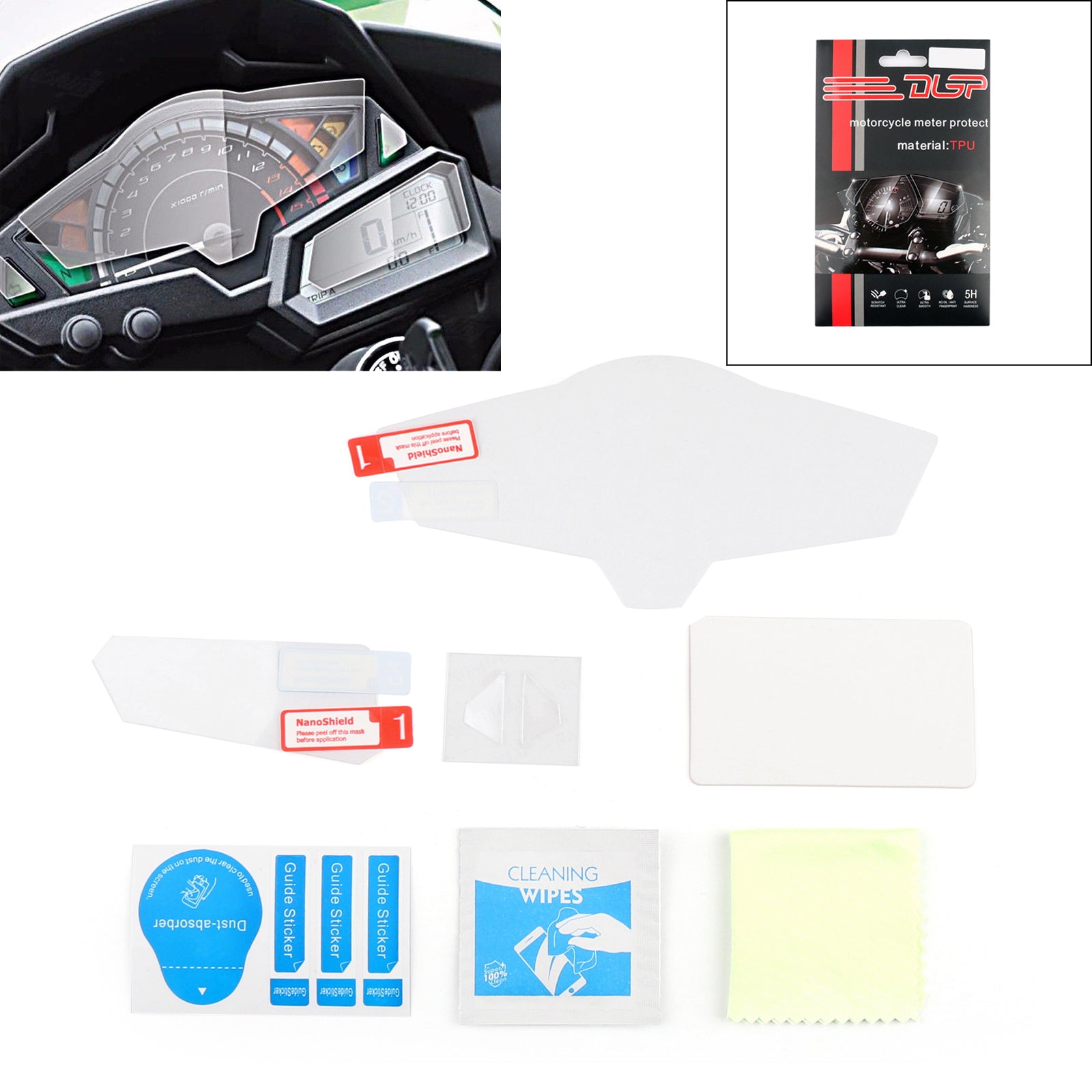 Cluster Scratch Protection Film / Screen Protector For Kawasaki Z300 / Ninja300