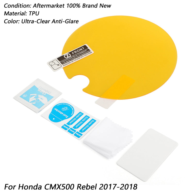واقي شاشة لوحة القيادة مضاد للخدش لسيارة Honda CMX500 Rebel 2017-2018 Generic