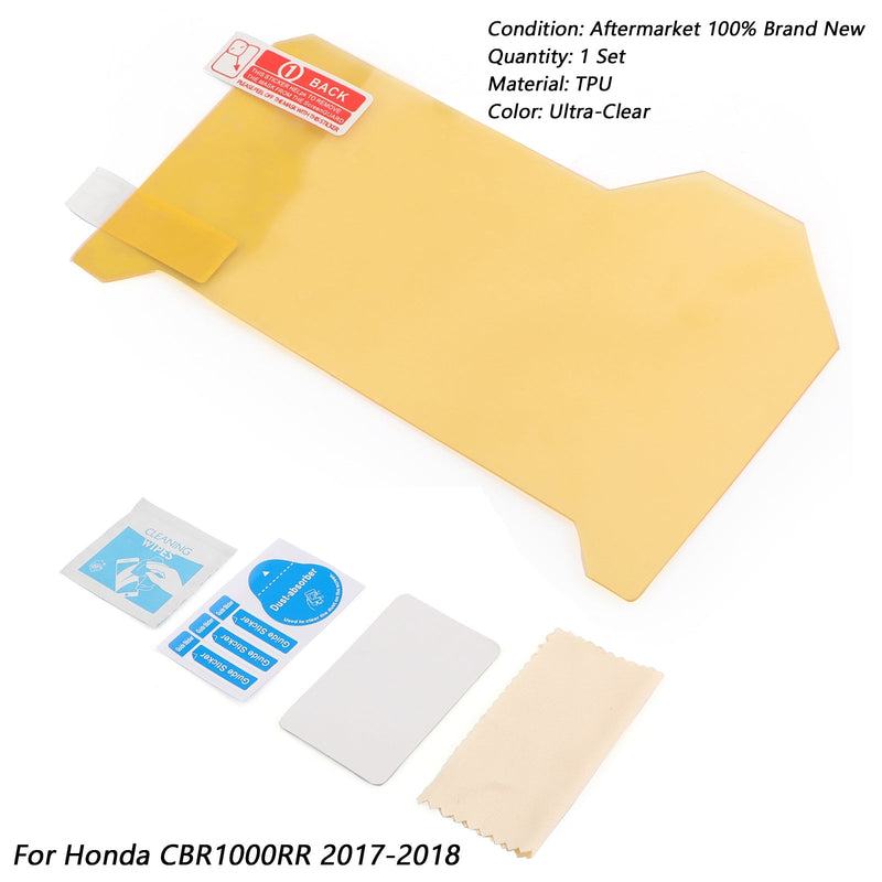 Protector de pantalla de película de protección contra arañazos de clúster para Honda CBR1000RR 2017-2018 genérico