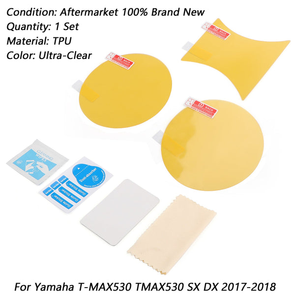 Cluster Scratch Protection Film Screen Protector For Yamaha T-MAX530 SX DX 2017+
