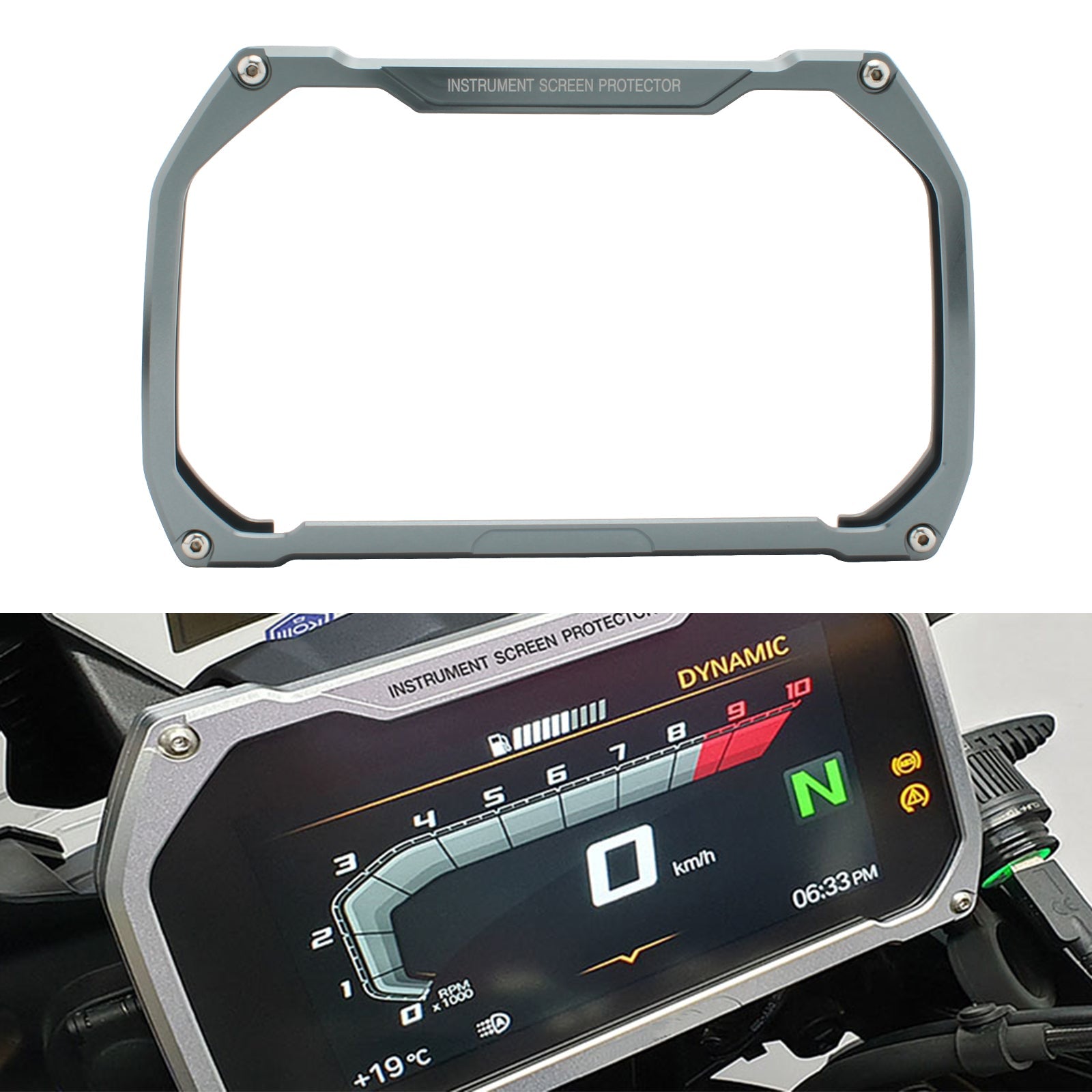 Protector de cubierta de velocímetro, ajuste negro para Bmw R1200Gs 18-20 R1250Gs 19-20, rojo genérico