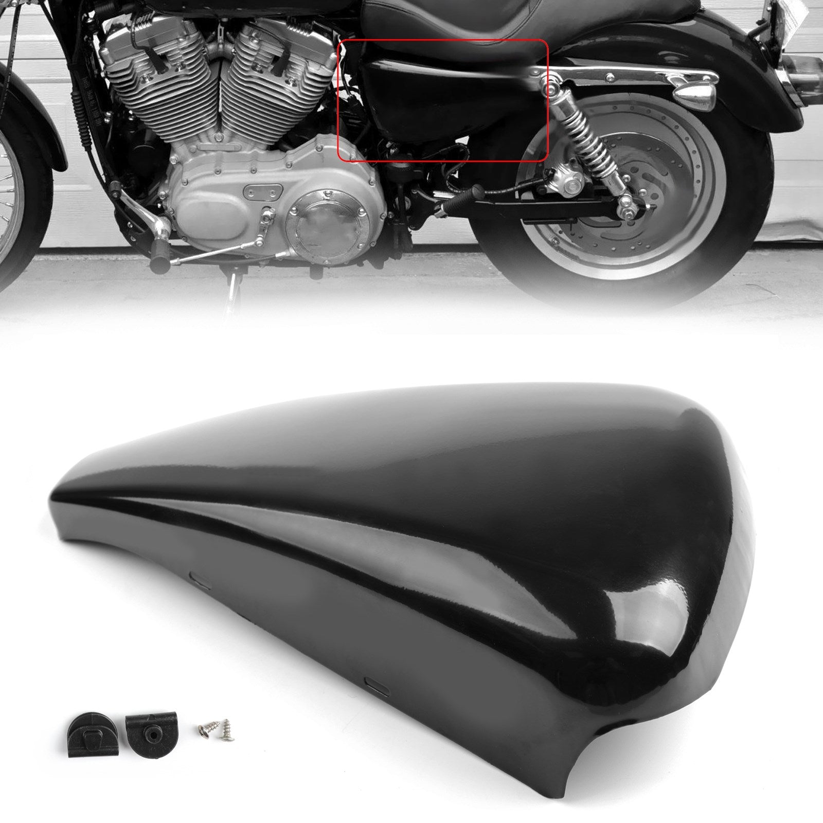 Harley Sportster XL Iron 883 1200 2014-2018 1 piece Left Side Battery Cover