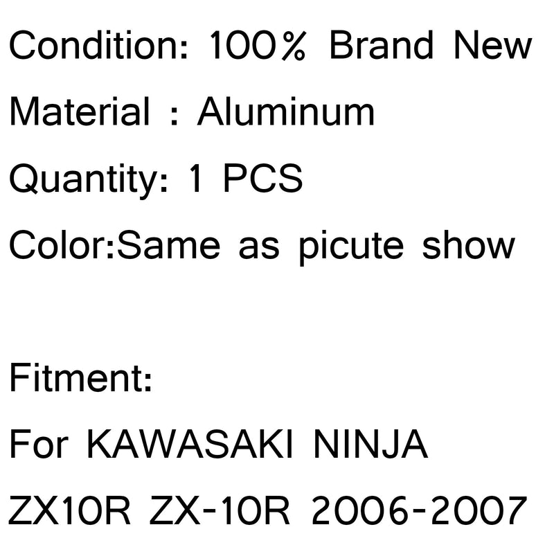 Radiador de refrigeración de aluminio para KAWASAKI NINJA ZX10R ZX-10R 2006-2007 genérico
