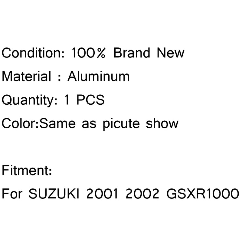 Radiador de refrigeración de aluminio de repuesto para SUZUKI 2001 2002 GSXR1000 genérico