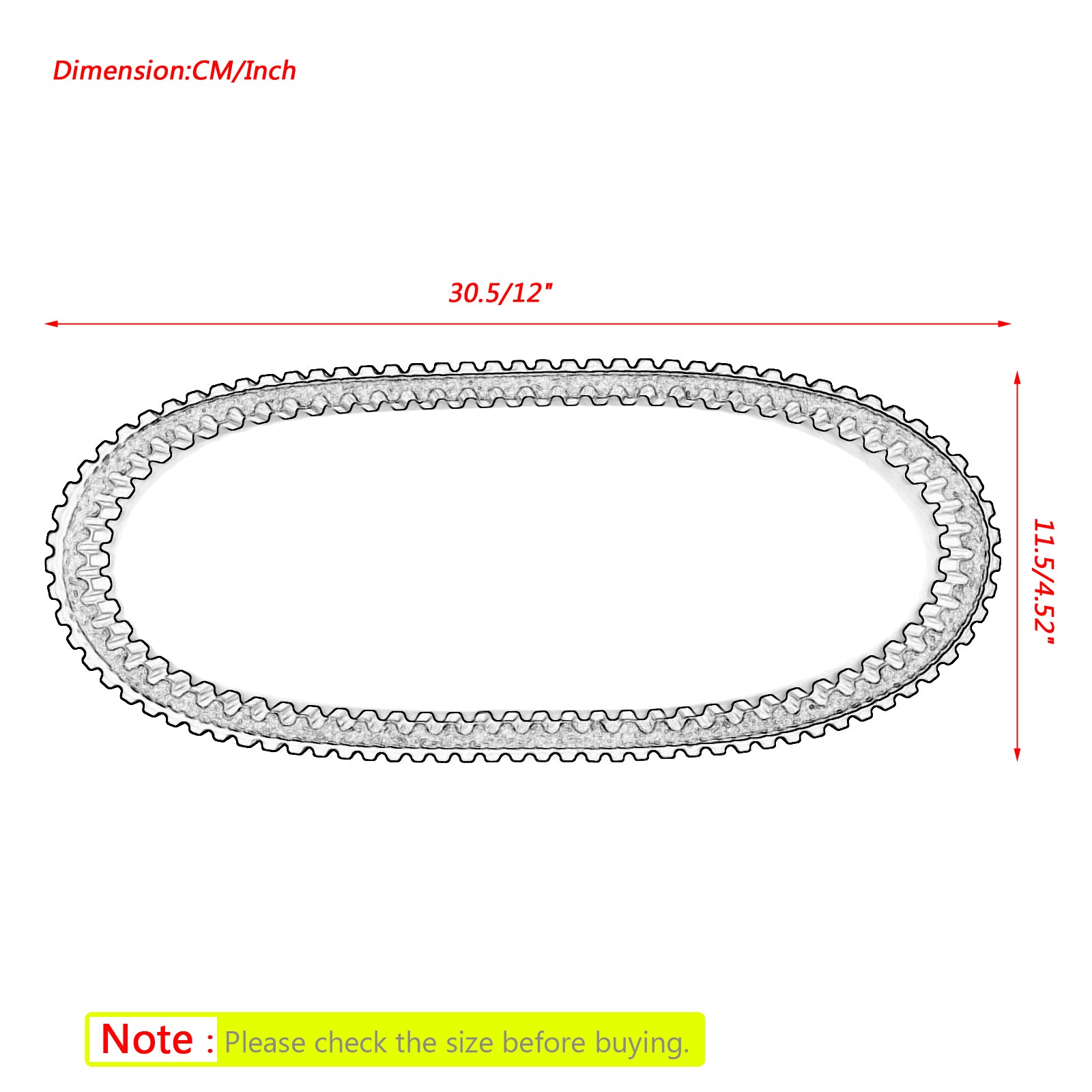 Drive Belt For Honda Scooter SJ 100 Bali EX 96 97 98 99 00 23100-GW3-980 Generic