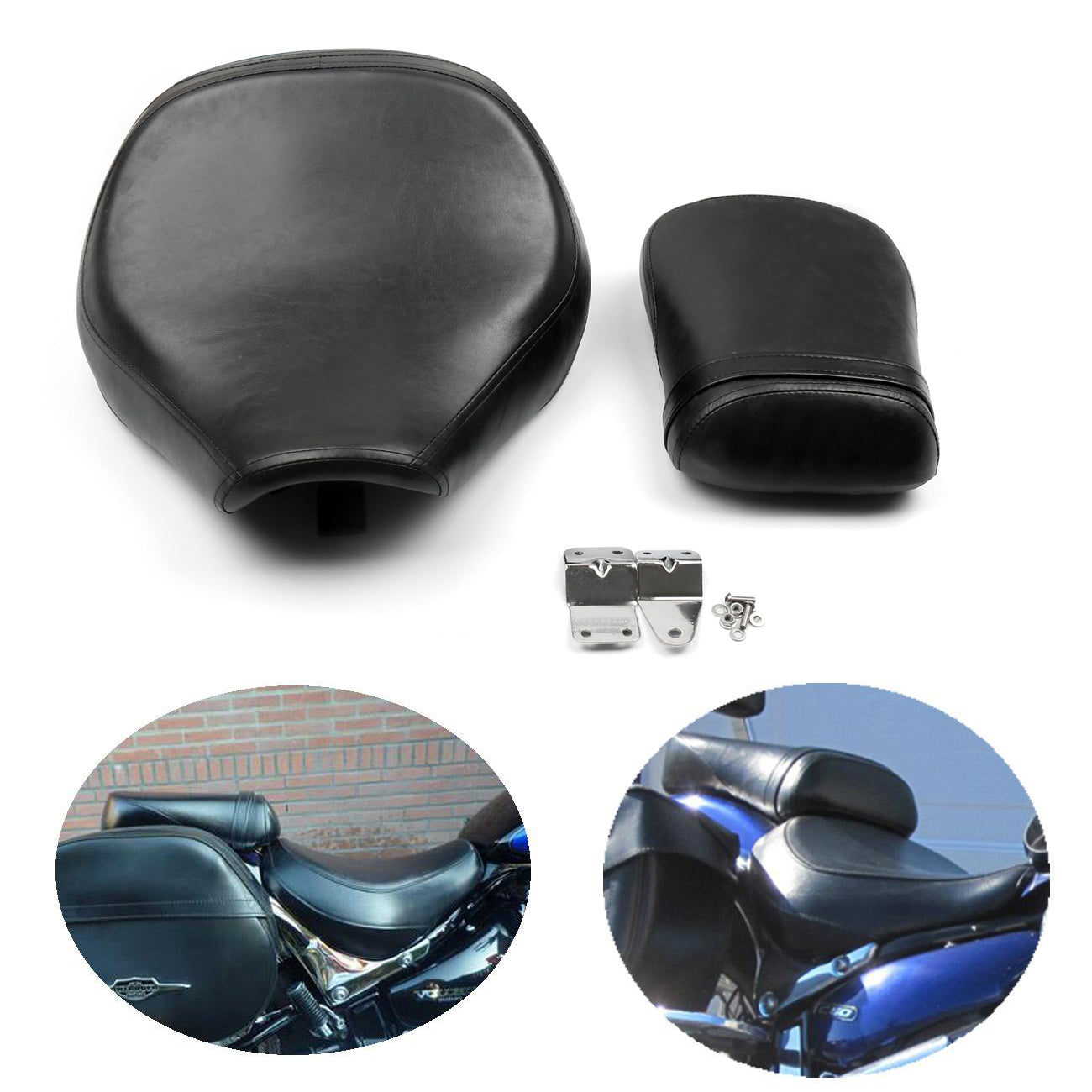 Para Honda Shadow Spirit VT750 ACE VT750C VT750CD cojín trasero delantero asiento genérico