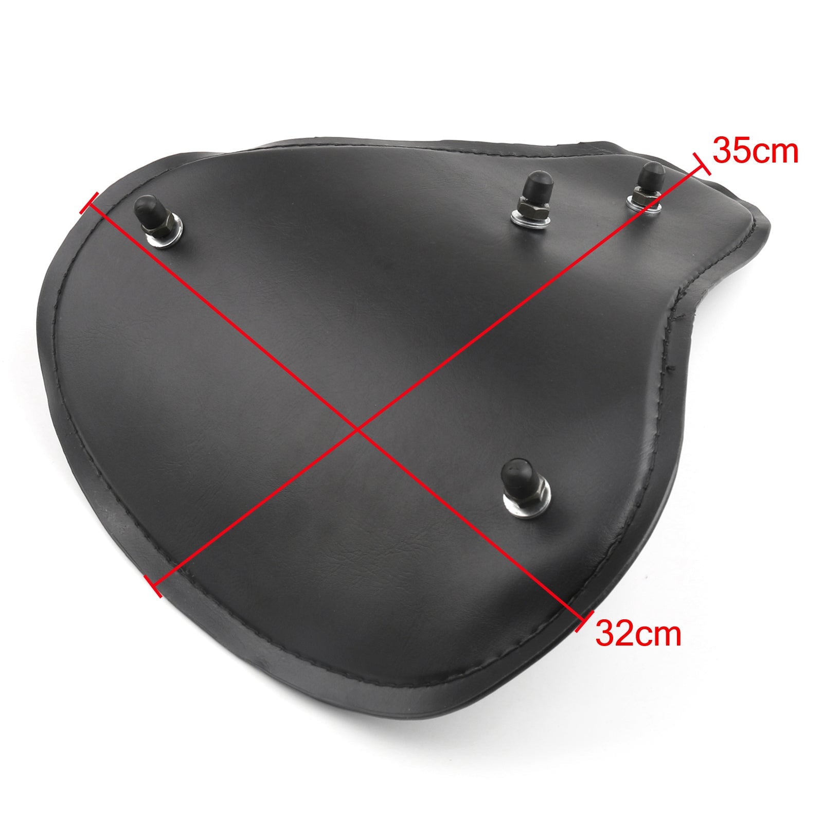 Leather Solo Seat For Harley Chopper Bobber Custom Cruiser Cafe Racer Generic