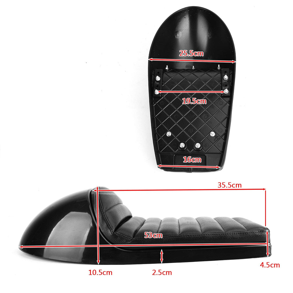 Shoe Bench Retro Racer Universal Cafe Racer Seat Retro Vintage Cushion Scrambler Saddle Bench